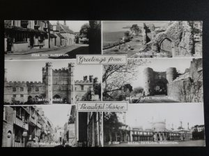 Sussex: GREETINGS FROM BEAUTIFUL SUSSEX 6 Picture Multiview c1986 RP