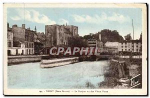 Niort Old Postcard The keep seen old bridges