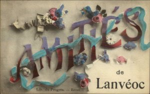 Amities de Lanveoc France c1910 Postcard