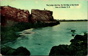 Isle of Shoals New Hampshire NH Ledge Showing Old Man Of the Ocean UNP Postcard