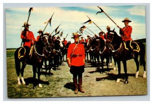 Vintage 1967 Postcard Royal Canadian Mounted Police on Horseback Canada