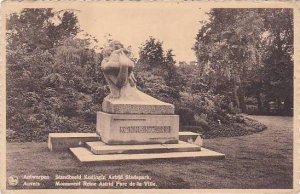 Belgium Anvers Monument Reine Astrid Parc de la Ville