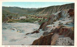 Vintage Postcard 1920's Mammoth Hotel Valley Terraces Yellowstone Nat'l Park WY