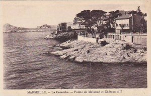 France Marseilles La Corniche Pointe de Malarme et Chateau d'lf