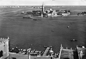 Lot 90 real photo st george isle as seen from  steeple italy venezia venice boat