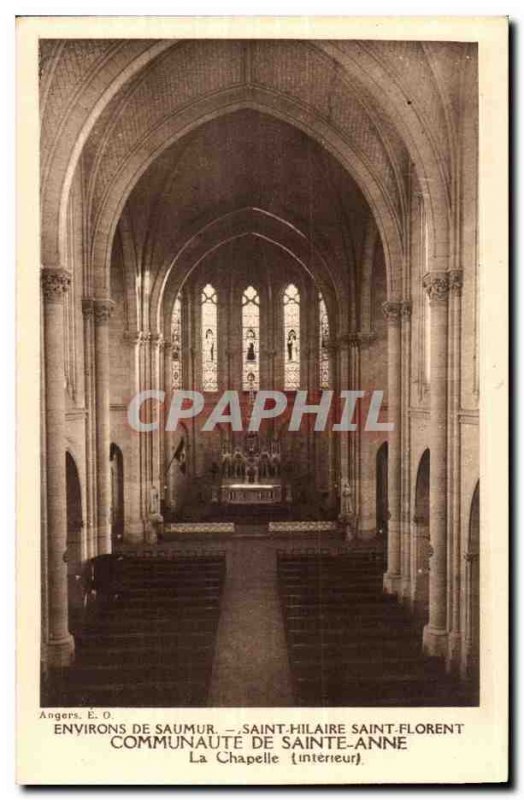 Around Saumur Old Postcard Saint Hilaire Saint Florent Community of St. Anne ...