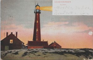 Netherlands Scheveningen Vuurtoren Lighthouse Vintage Postcard C159