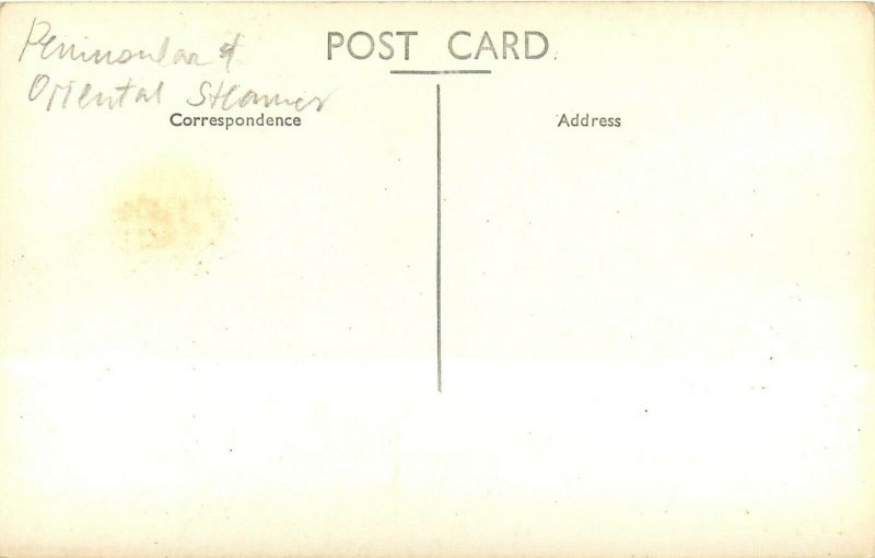 RPPC Postcard; Peninsular & Oriental Line Steamer 'Ranchi', Unposted