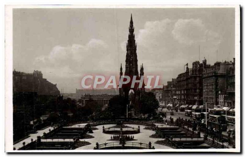 Old Postcard Scotland Edinburgh Scot Monument