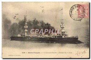 Old Postcard Boat Latouche Treville The first class cruiser