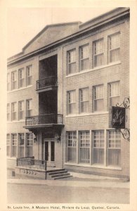 Riviere du Loup Que. Canada birds eye view St Louis Inn antique pc ZD549863