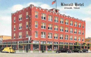 Kincaid Hotel Coffee Shop Uvalde Texas linen postcard