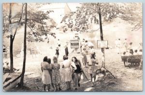 Postcard PA East Stroudsburg Pinebrook Bible Camp Private Bathing Beach RPPC M11