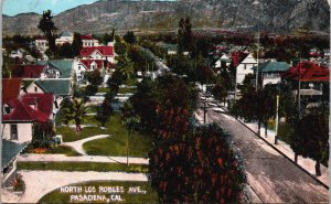 North Robles Ave Pasadena California Vintage Postcard C069