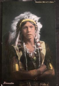 Mint PPC Picture Postcard Native American Indian Hiawatha Women