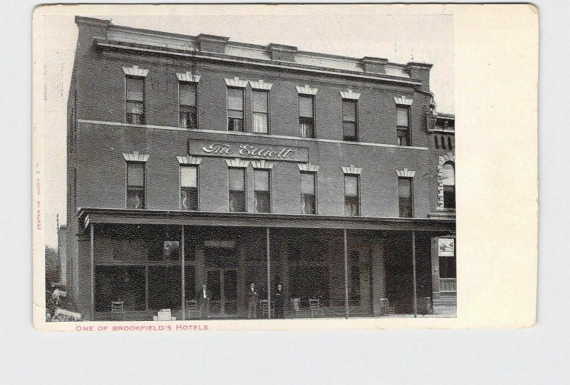 PPC Postcard Missouri Brookfield the Elliott ONE of Brookfield's Hotels
