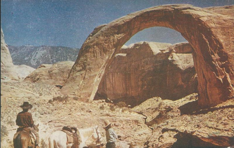 Rainbow Bridge, Utah, Early Postcard, Unused