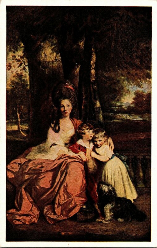 Joshua Reynolds Artist Lady Elizabeth Delme and Children Postcard C79