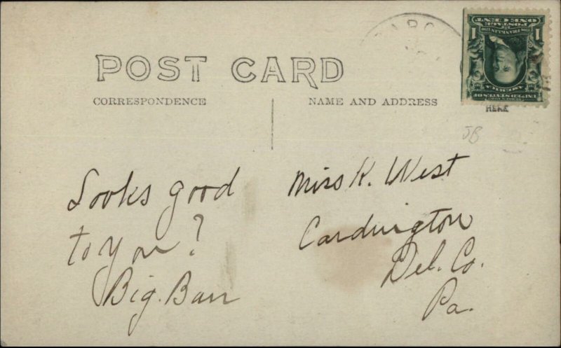 Barclay MD Main St. c1910 Real Photo Postcard