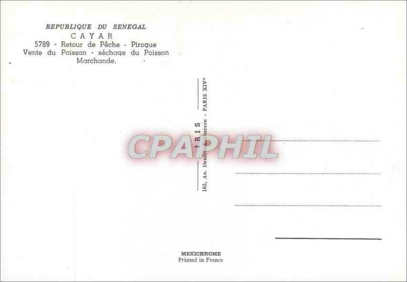 Modern Postcard Senegal Cayar Back to Fishing