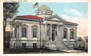 Public Library Flint MI USA Postcard