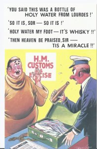 Vintage 1970's Bamforth COMIC Postcard (new old stock) Holy water #306