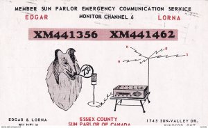 WINDSOR, Ontario, 1950-1960s; Member Sun Parlor Emergency Communication Service