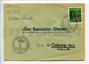 421758 GERMANY 1966 to philatelic magazine Der Sammler-Dienst Oberhausen  COVER