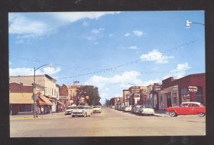 CASS LAKE MINNESOTA DOWNTOWN STREET SCENE OLD CARS VINTAGE POSTCARD