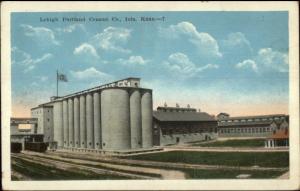 Iola KS Lehigh Portland Cement Co c1920 Postcard