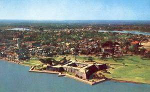 FL - St. Augustine, Castillo de San Marcos, Aerial View