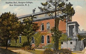 Rutgers College, small 3 1/2 in x 2 inch card in New Brunswick, New Jersey