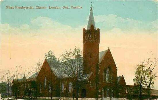 Canada, Ontario, London, First Presbyterian Church, Valentine & Sons' 104584