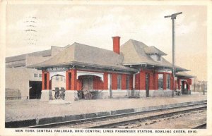 Bowling Green Ohio NY Central RR Ohio Central Lines Station antique pc BB2821