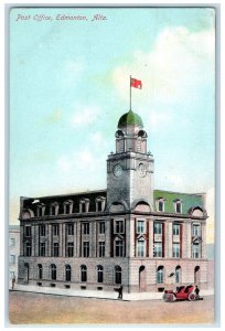 c1910 Post Office Building Edmonton Alberta Canada Antique Unposted Postcard