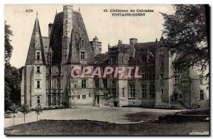 Old Postcard Chateau Fontaine Henry Calvados