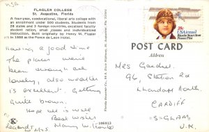 US4 USA FL Flagler college St Augustine Florida postacrd