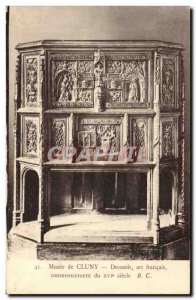 Paris - 5 - Musee de Cluny - Dresser - french art Old Postcard