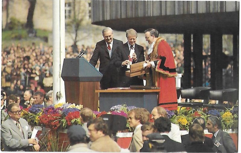 United States President Jimmy Carter & Prime Minister Callaghan of England 1977