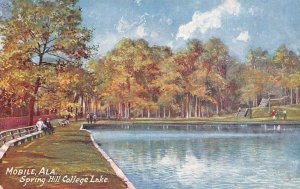 MOBILE, Alabama AL  SPRING HILL COLLEGE LAKE  c1910's Tuck's Oilette Postcard