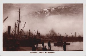 Argentina Buenos Aires EL Puerto Vintage RPPC C072