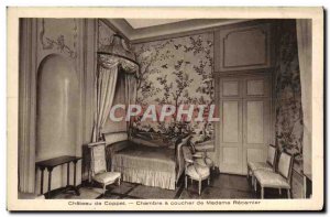 Old Postcard Chateau de Coppet Bedroom of Madame Recamier