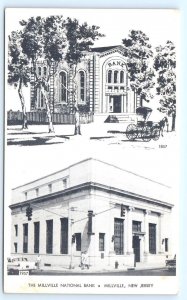 MILLVILLE, New Jersey NJ ~ Advertising MILLVILLE NATIONAL BANK c1950s Postcard