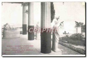 Old Postcard Greece Greece Corfu Achilleion Villa Imperiale The peristyle