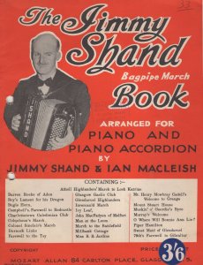 The Jimmy Shand Bagpipe Scottish March Sheet Music Book Album