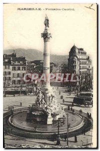 Postcard Old Marseille Fontaine Cantini