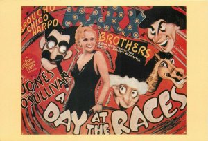 Marx Brothers by Sam Wood cinema movie poster card 1986  A Day at the Races  
