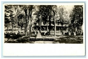 Eastern Star Masonic Home - Macon Illinois 1913 RPPC Photo Postcard 