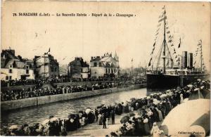 CPA St-NAZAIRE - La Nouvelle Entrée - Départ de la Champagne (222418)