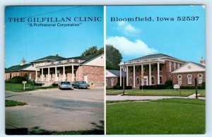BLOOMFIELD, Iowa IA ~ Medical GILFILLAN CLINIC c1960s Davis County Postcard